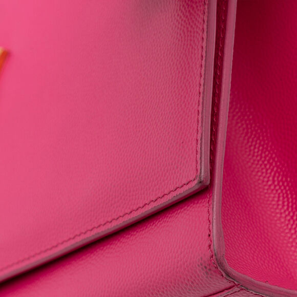 Auth Saint Laurent Small Kate Pink Calf #139165S10B - Picture 13 of 15